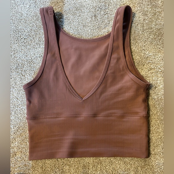 Lululemon women’s power pivot tank reversible light pink salmon - Picture 3 of 4